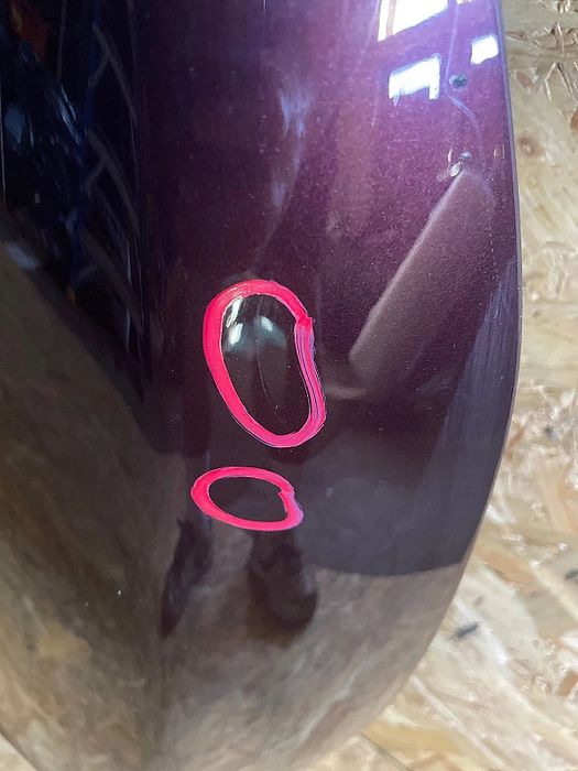 Maska pokrywa Ford Fiesta MK7 Bordowa