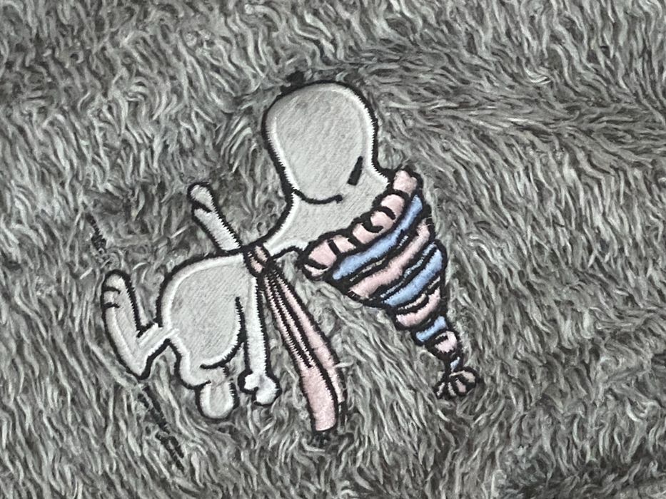 C&A Peanuts rozm L szare spodnie ciele dresowe piżama kudłate Vintage