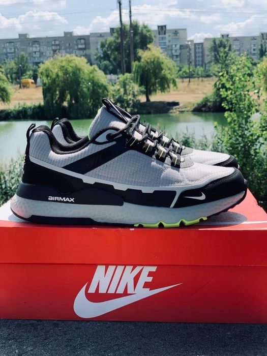 Кросовки  водонепроницаемые Осенние кросивки найк Nike air max мужские красовки на каждый день Кожаные мембранные кросовки найк