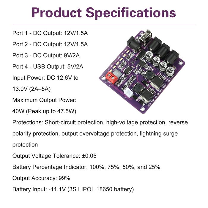 Mini UPS 40W  для роутера