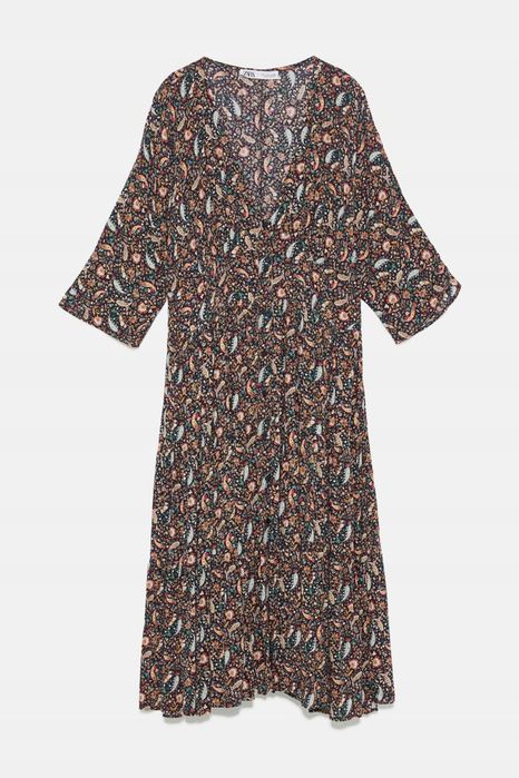Jesienna sukienka Zara • paisley