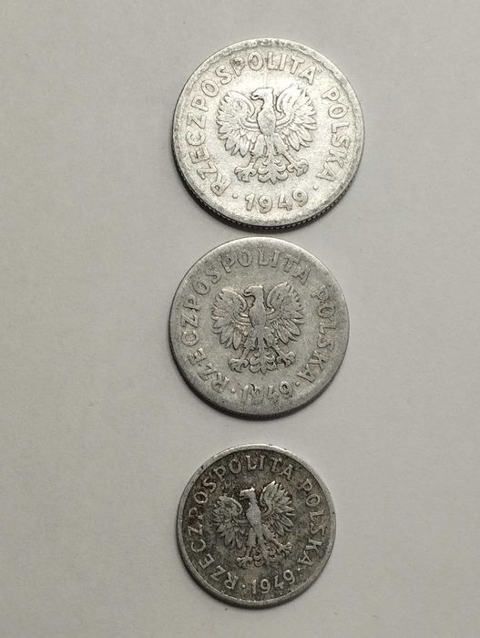 Zestaw monet Polska PRL  1949r.