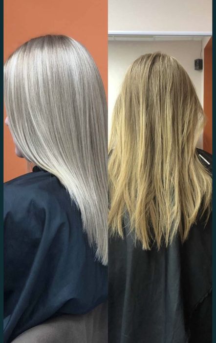 Модель фарбування волосся стрижка