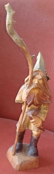 Rzeźba drewniana drewno rękodzieło Karkonosz