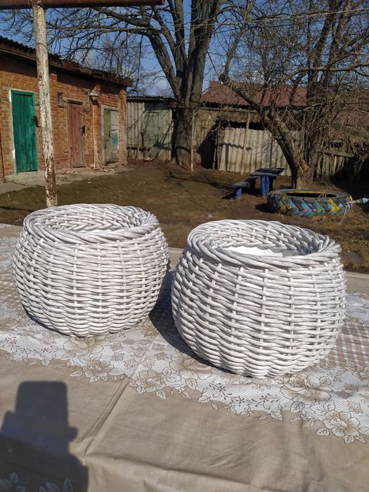 Кашпо з ротангу своїми руками