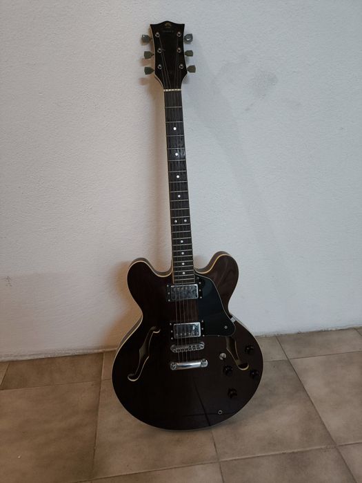 Guitarra Samick EG-1935 Estilo 335

Bastante usada e com desgaste.
Apa