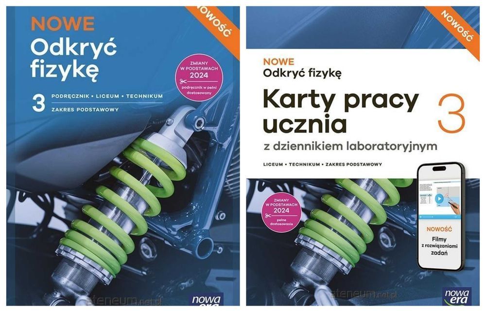 Nowe Odkryć Fizykę 3 Karty Pracy + Podręcznik Zakres Podstawowy Nowa Era 2026