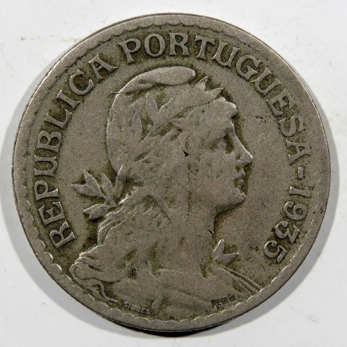 Moedas Republica Portuguesa - 1 Escudo 1935 RARO - BC+ / SÓ 85,00€ Muito barato.