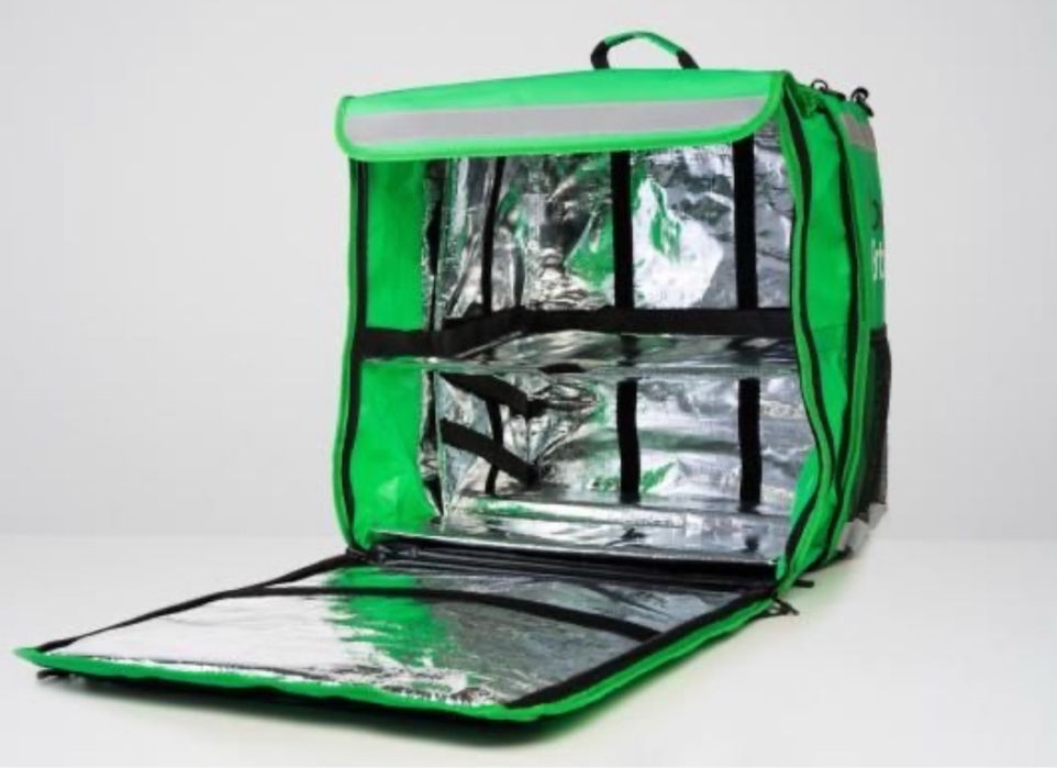 Uber Eats Mochila Cúbica Extensível Nova