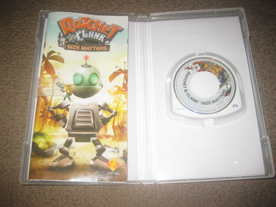 Jogo para a PSP "Ratchet & Clank: Size Matters" Completo!