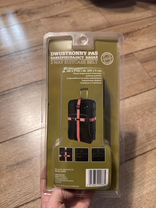 Dwustronny pas zabezpieczajacy bagaż