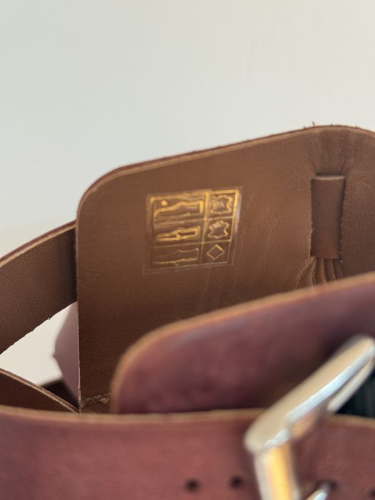 Skórzane sandały Este skóra naturalna słupek obcas bordo bordowe