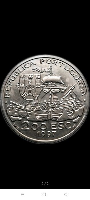 Moeda 200 Escudos VIII Série Descobrimentos  A Missionação Cristã