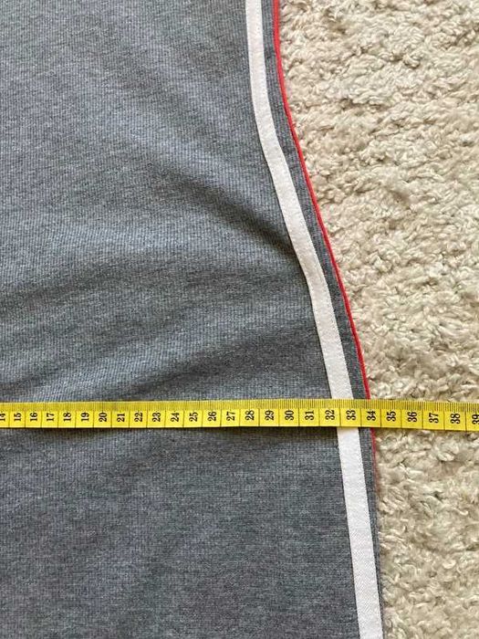 Szara popielata dopasowana krótka sukienka prążek H&M 34