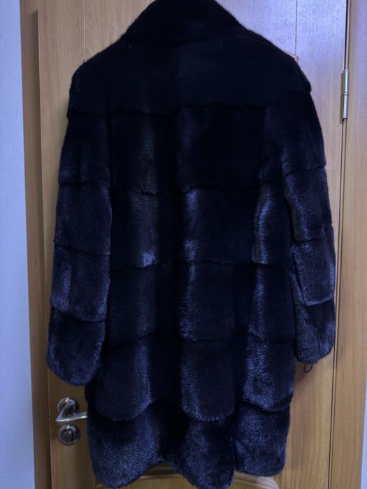 Шуба норкова Black glama