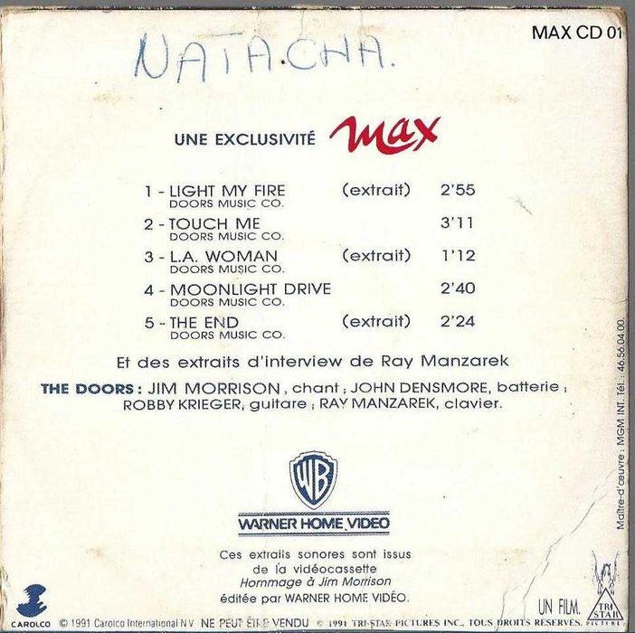 Doors - - - - - The Movie - - - - - CD - EP