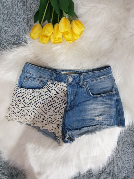 Jeansowe krótkie spodenki Xs