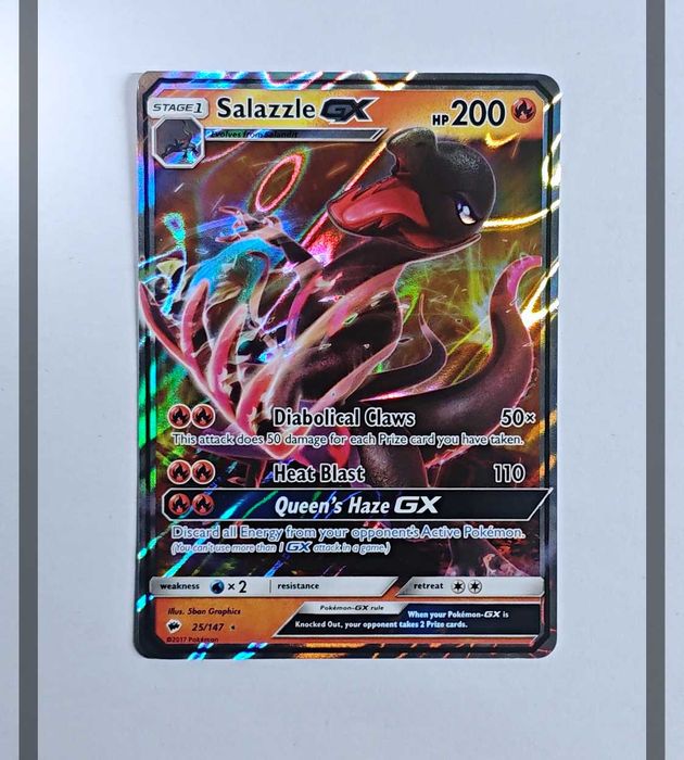 Salazzle Gx 25/147 BUS Pokemon ENG-NM