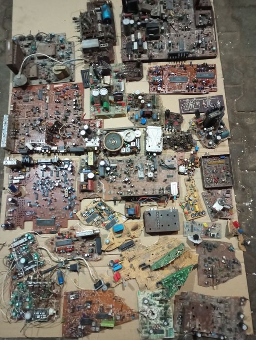 Stara elektronika płytki układy PRL CCCP DDR