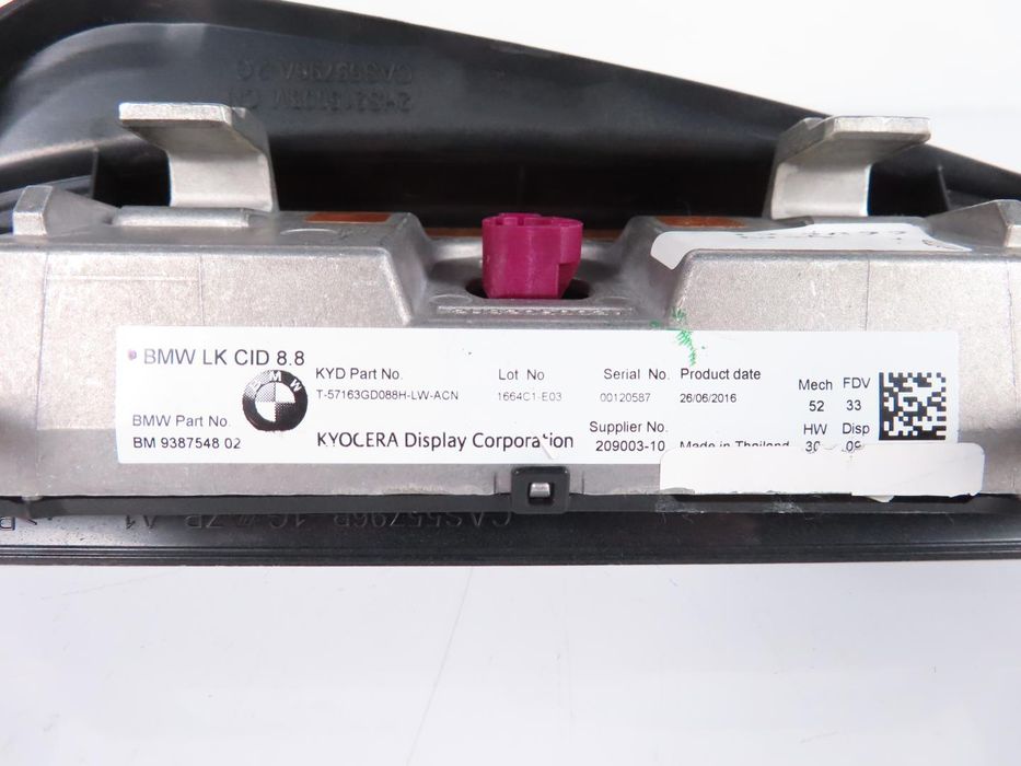 Monitor / Display Central Bmw 1 Ref: 65509387548 2010 - 2025