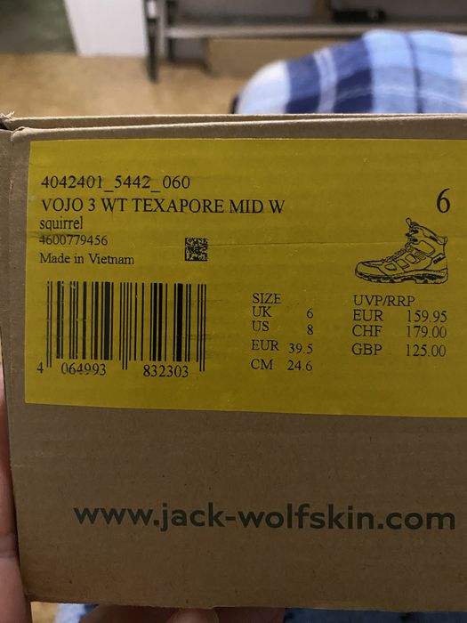 Черевики трекінгові VOJO 3 Jack Wolfskin, 24,6см по устілці