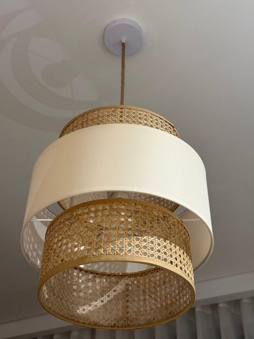 Candeeiro de Tecto em Rattan Satu