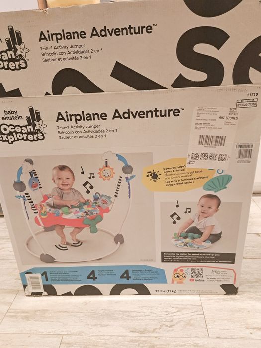 Baloiço Saltitão Baby Einstein Ocean Explorers Airplane Adventure