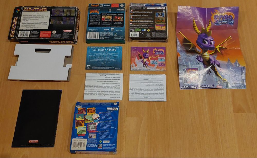 Caixas de Jogos Nintendo 

Super Nintendo - Caixa jogo Pac-Attack + Ma
