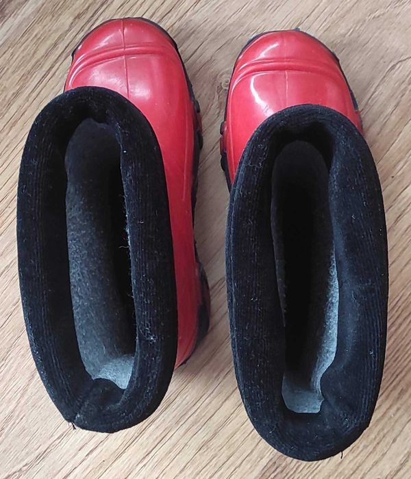 Kalosze chłopięce. dla dziewczynki 16cm. ocieplane