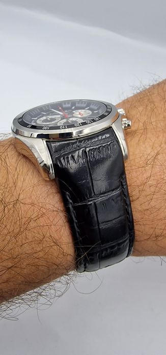 Roamer Rockshell Mark III Chrono - szafir, skóra,  Swiss Made