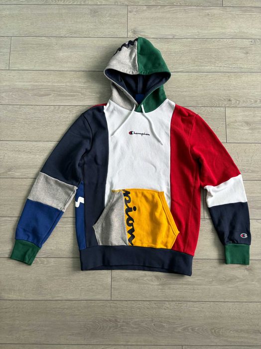 Худі Champion Colour Block Multicolor Patchwork L Л Кофта Оригінал
