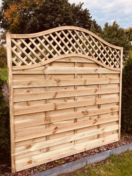 Pergola Płot Fala Podwójna 180x180x4.4 cm LUX06 Płoty Najlepsza Jakość