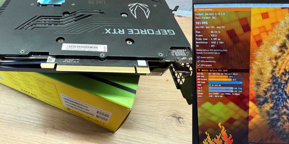 Zotac RTX 3070 Twin Edge OC LHR 8GB / Nvidia RTX 3060 Ti Founders Edition 8GB