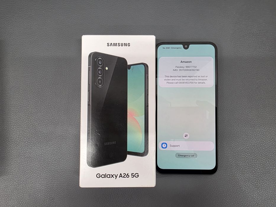 Samsung Galaxy A26 5G 8/256GB Black (SM-A266B) Заблокований!