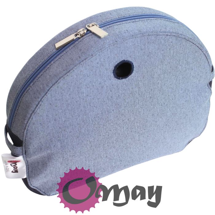organizer do OBAG MOON LIGHT len niebieski brokat 2 kieszenie OMAY