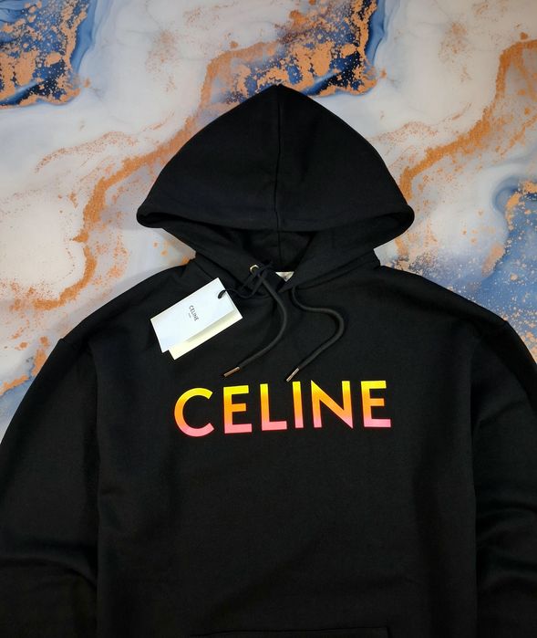 Худи Celine 22aw Gradation Logo Print y753670q кофта толстовка мужская