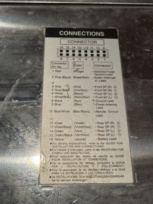 Магнітола Alpine CDA-118M Marine, робоча