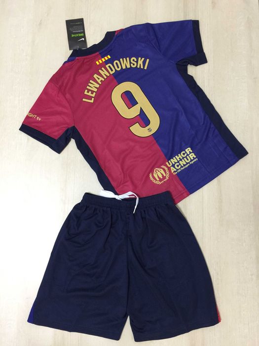 Strój dziecięcy #9 Lewandowski FC Barcelona domowa R.22