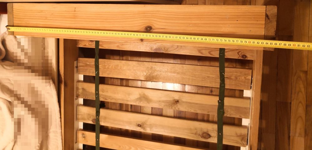 Łóżeczko drewniane rozkładane 140-210x80