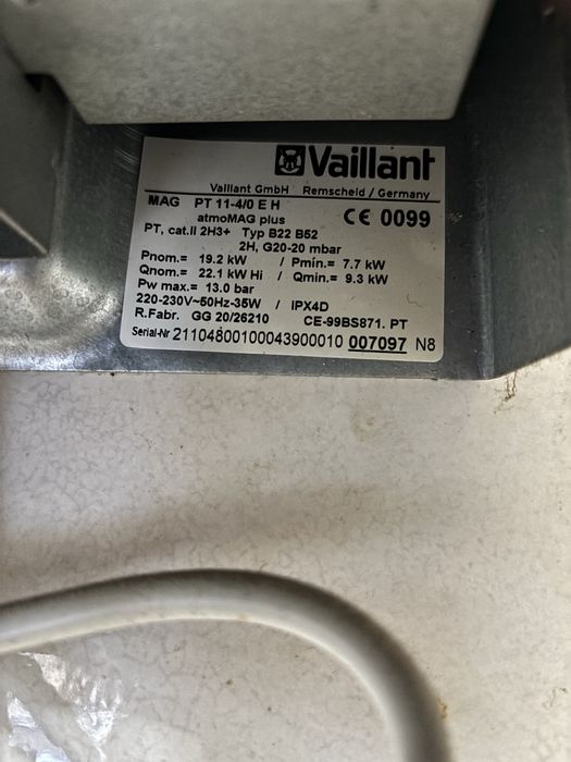 Esquentador Vaillant - Gás Natural