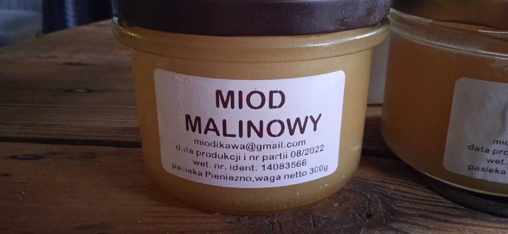 Miód MALINOWY z własnej pasieki