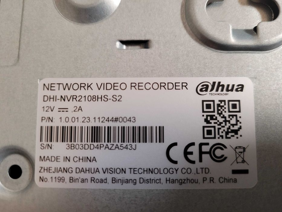 Відео реєстратор Dahua NVR2108HS-S2 +HDD 3Tb