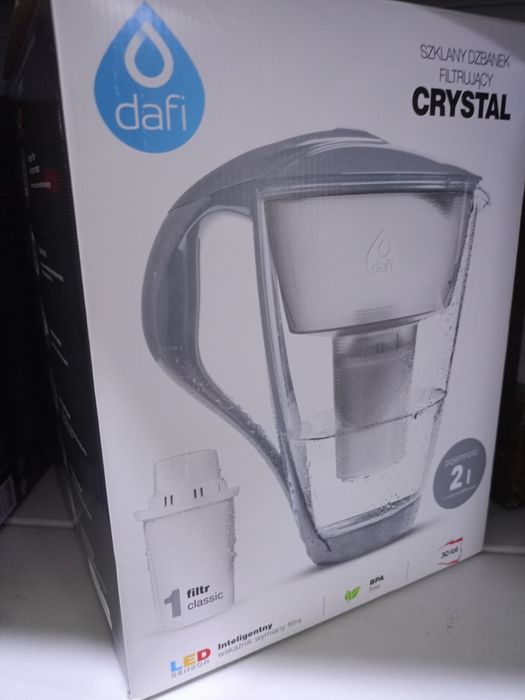 Szklany dzbanek filtrujący Dafi Crystal Classic LED 2l