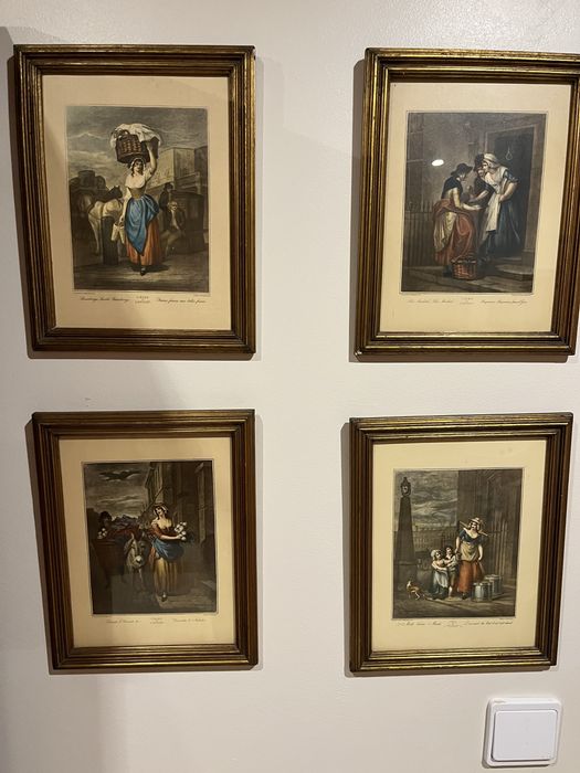 Quatro quadros vintage