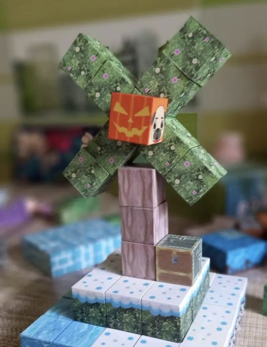 Конструктор магнитный Майнкрафт 100 блоків