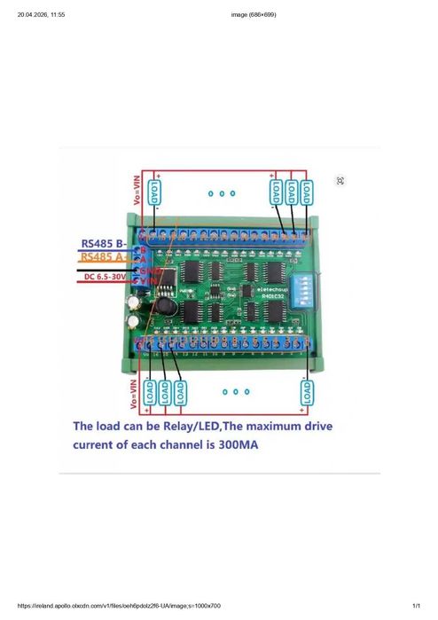 RS485 Modbus RTU (8 /32 канала) расширение  ввода-вывода