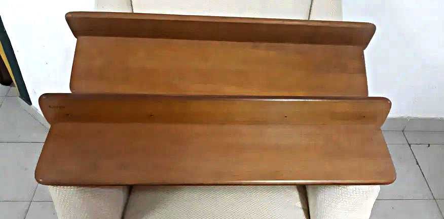 Cama dupla de solteiro em madeira