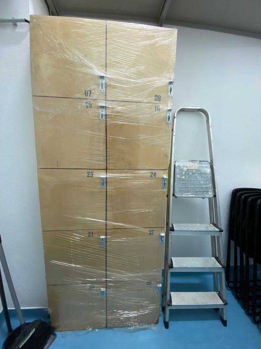 Cacifos Verticais para Cadeado - 10 Compartimentos - 4 unidades