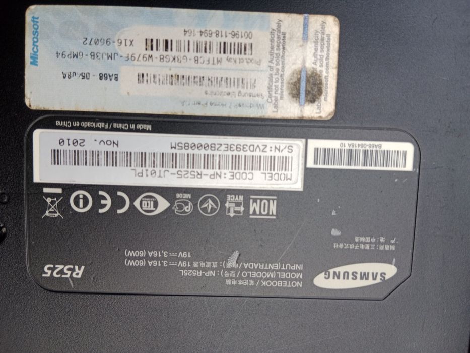 Laptop Samsung 15,6 do naprawy stan nieznany