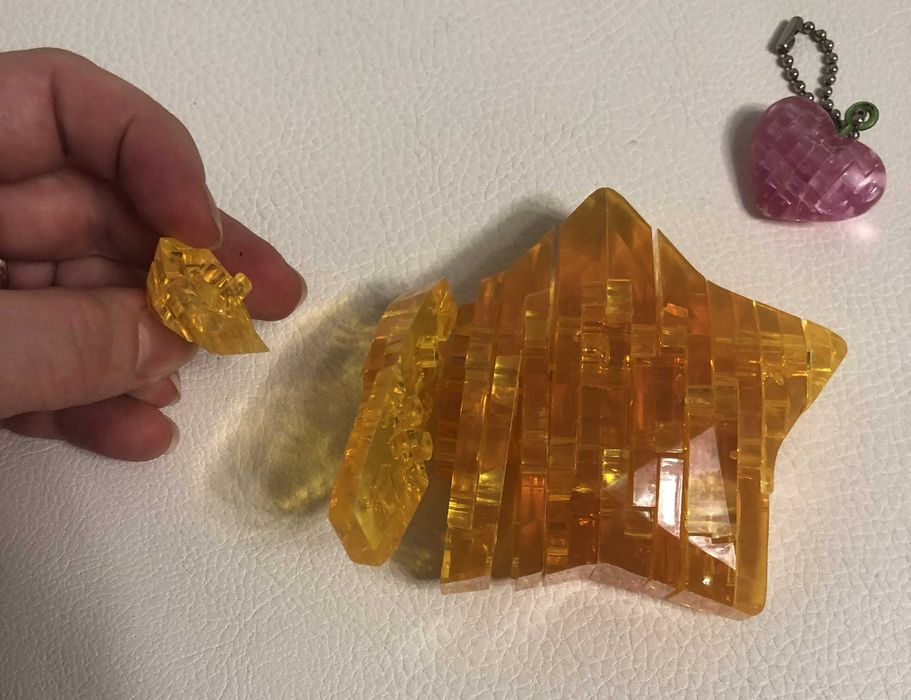 3-D пазл зірка жовта
